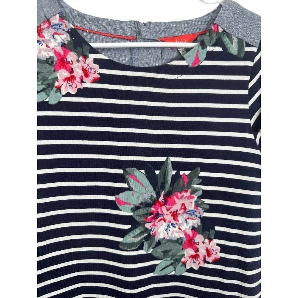 Joules‎ Imelda Shift floral and denim dress, size 6